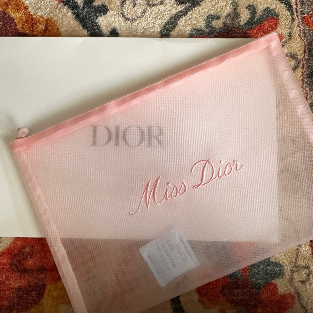 Dior gift with purchase makeup bag